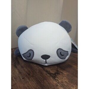 RARE Round1 Fluffy Sleeping Panda Plush 14IN NWT LivHeart